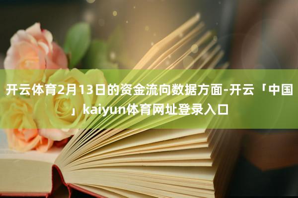 开云体育2月13日的资金流向数据方面-开云「中国」kaiyun体育网址登录入口